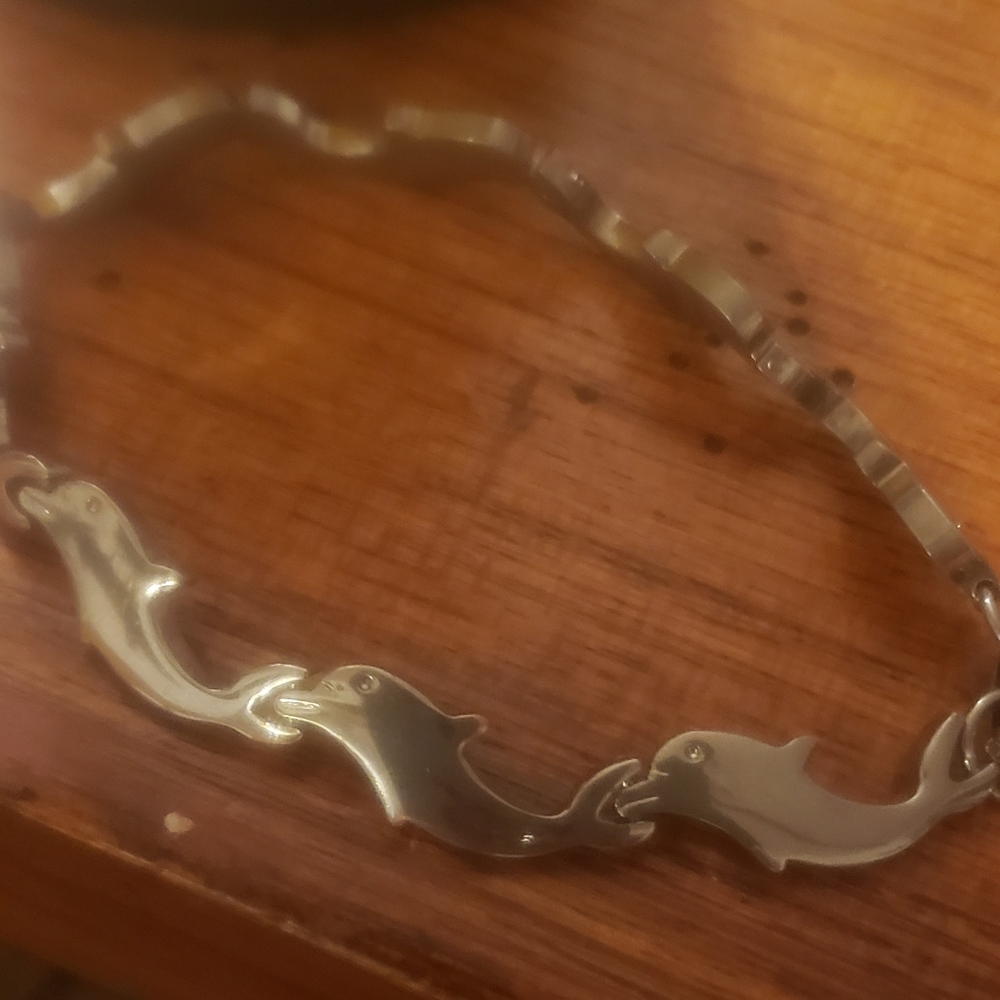 Solid Sterling Silver Bracelet - image 8